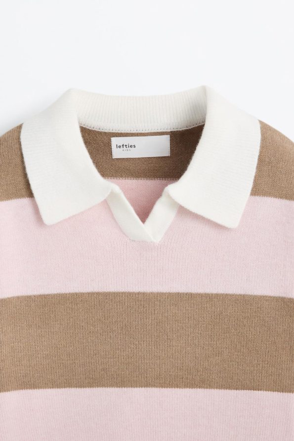 Knitted Polo Neck Sweater