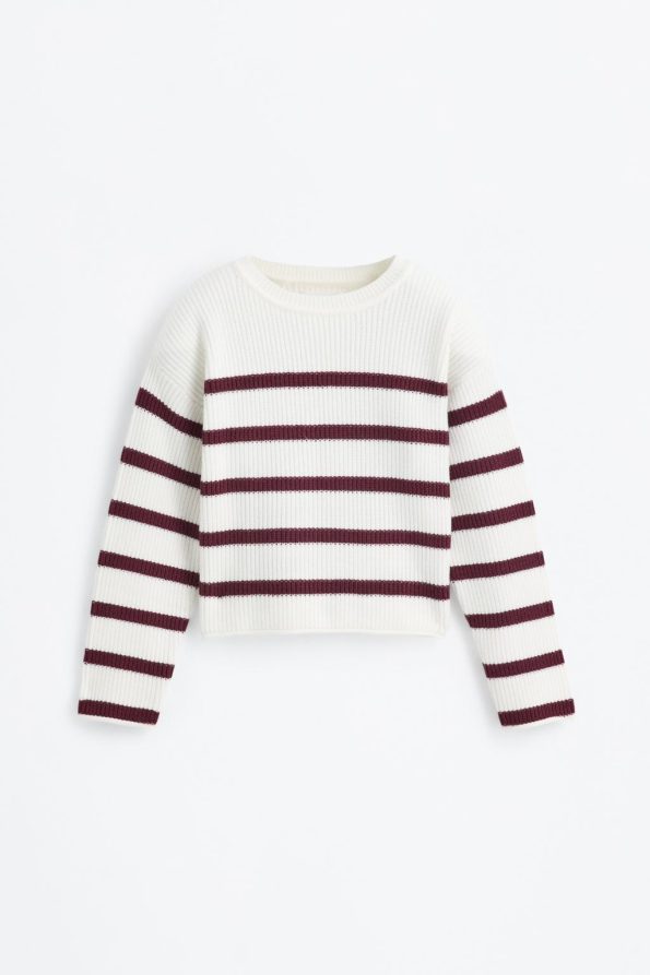 Striped Knit Sweater