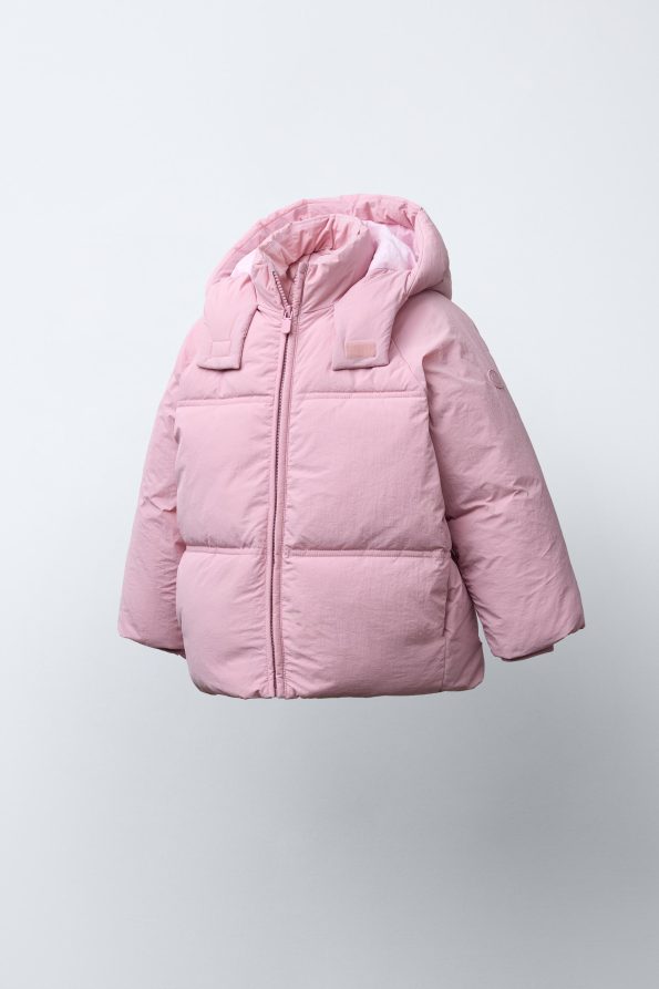Water-Repellent Hooded Puffer Coat