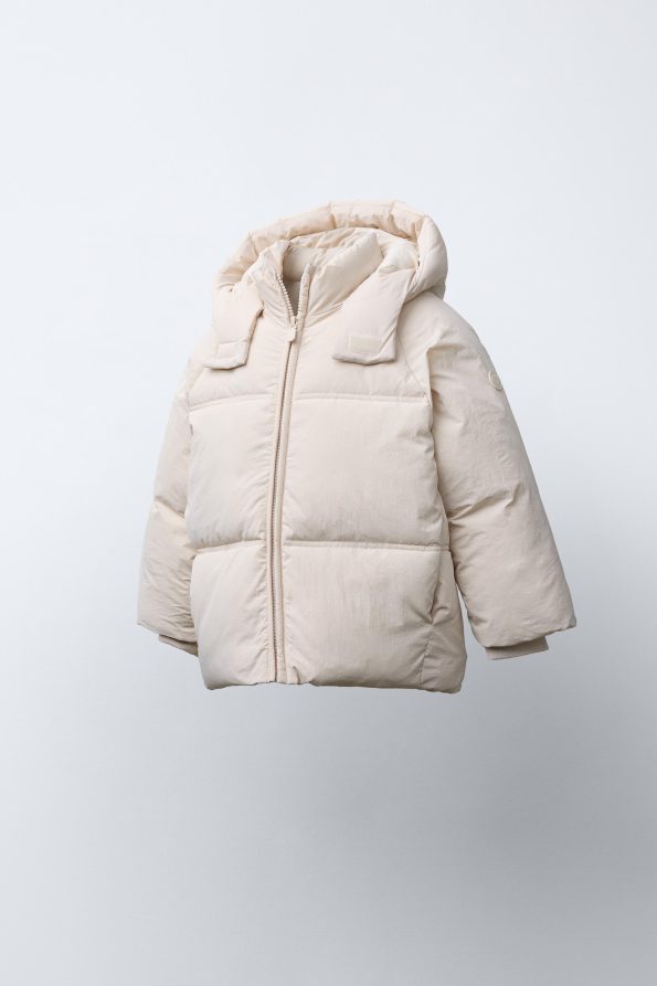Water-Repellent Hooded Puffer Coat