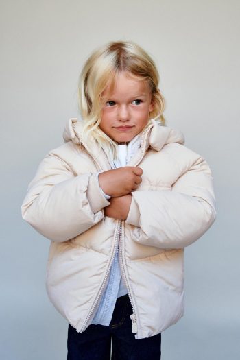 Water-Repellent Hooded Puffer Coat