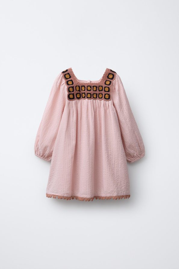 Lace-Trimmed Dress