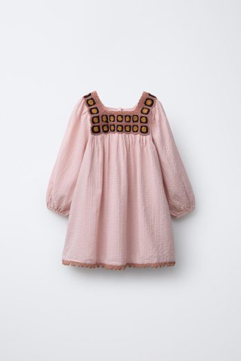 Lace-Trimmed Dress
