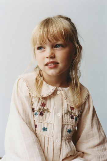 Embroidered Flower Pattern Dress