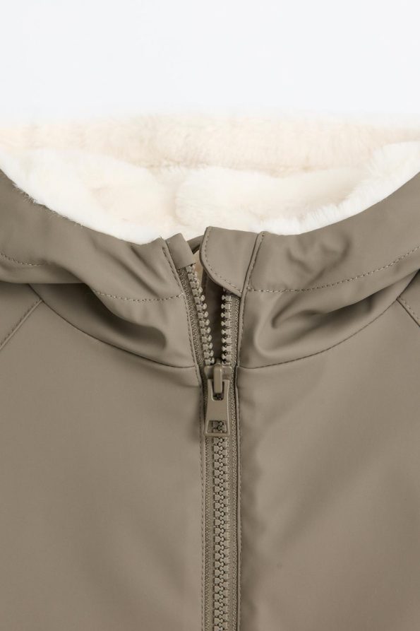 Faux Fur Lined Coat