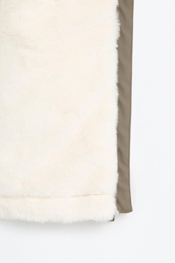 Faux Fur Lined Coat