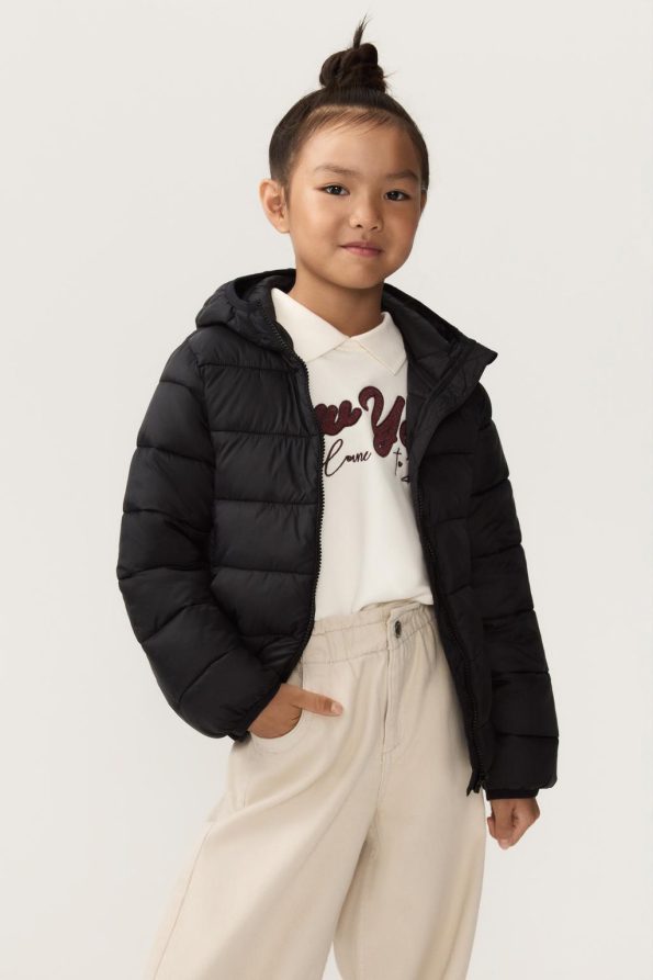 Lightweight Hooded Puffer Jacket