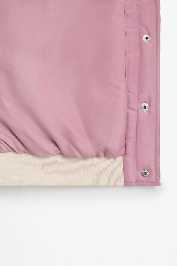 Patchwork Quilted Bomber Jacket