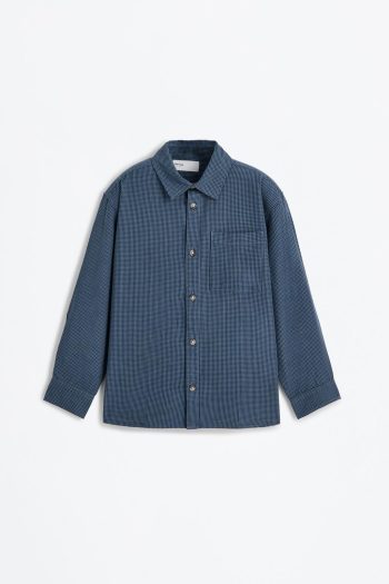 Checkered Button-Up Shirt