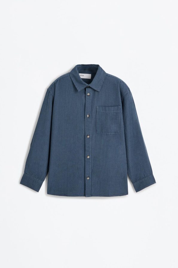 Checkered Button-Up Shirt