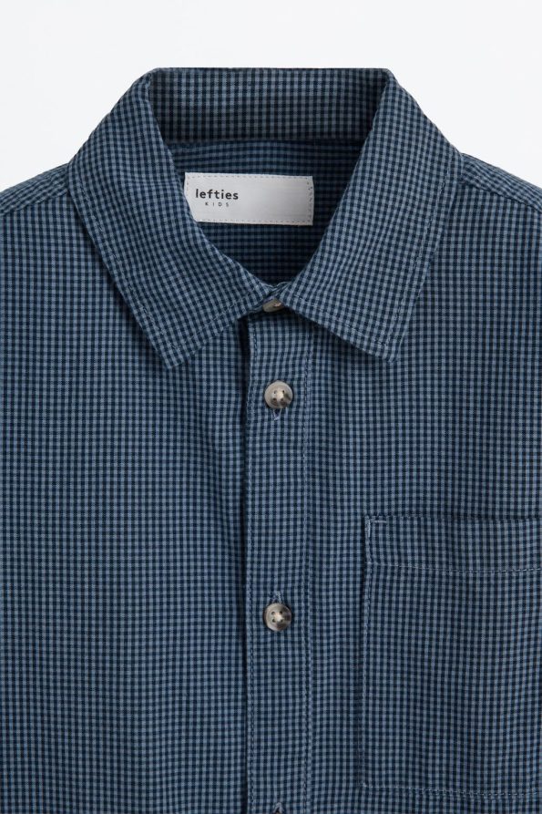 Checkered Button-Up Shirt