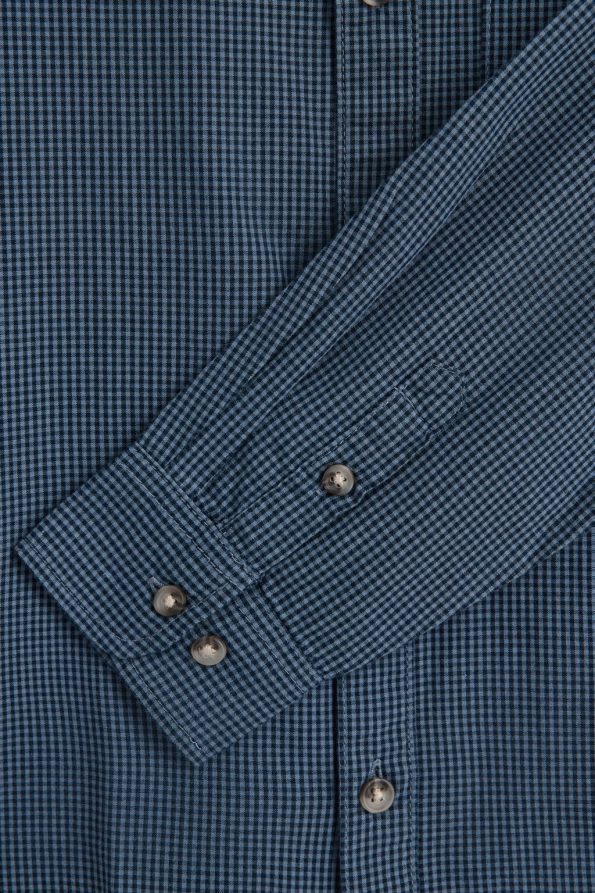 Checkered Button-Up Shirt