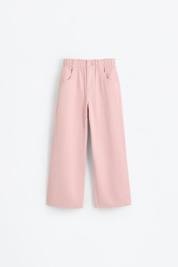 Wide Leg Paper Bag Jeans