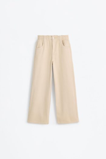 Wide Leg Paper Bag Jeans