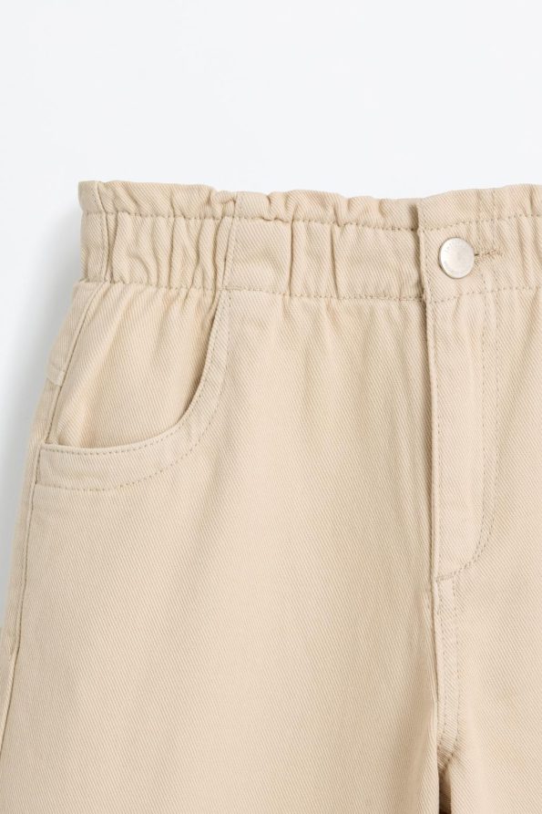Wide Leg Paper Bag Jeans