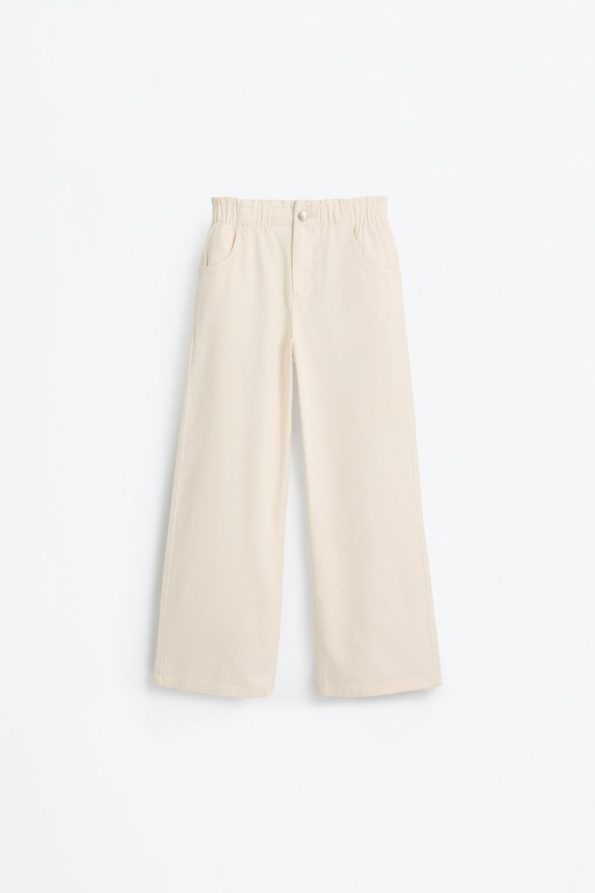 Wide Leg Paper Bag Jeans