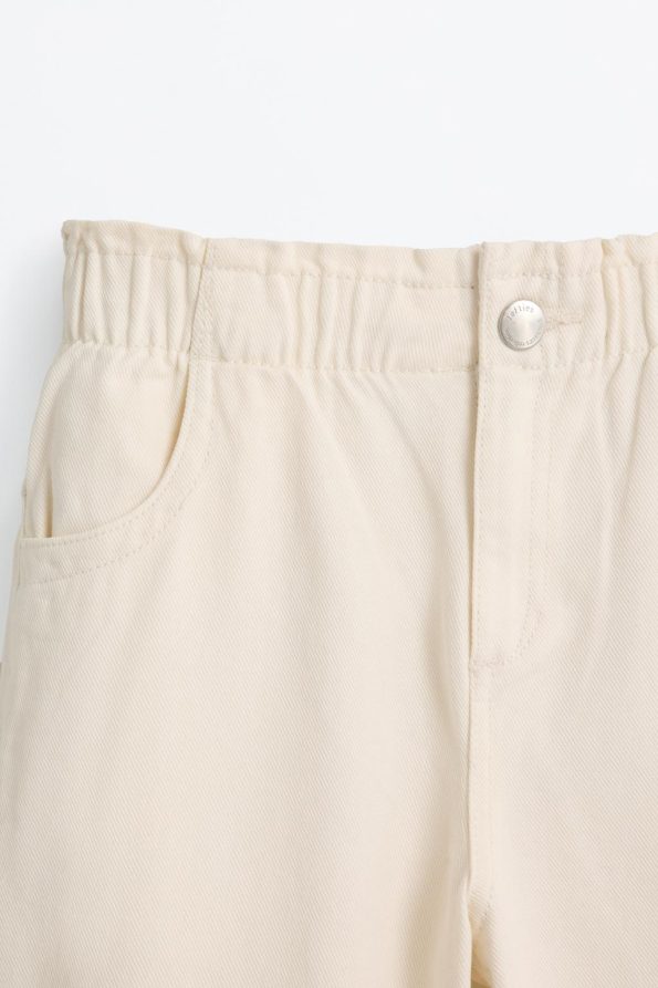Wide Leg Paper Bag Jeans