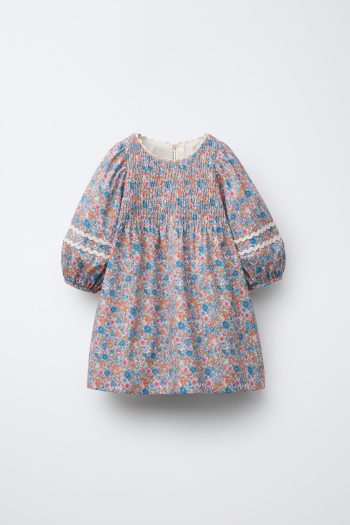 Floral Print Ruffled Dress