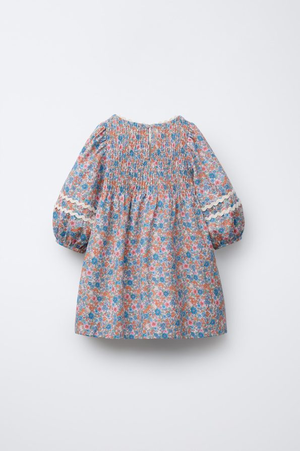 Floral Print Ruffled Dress