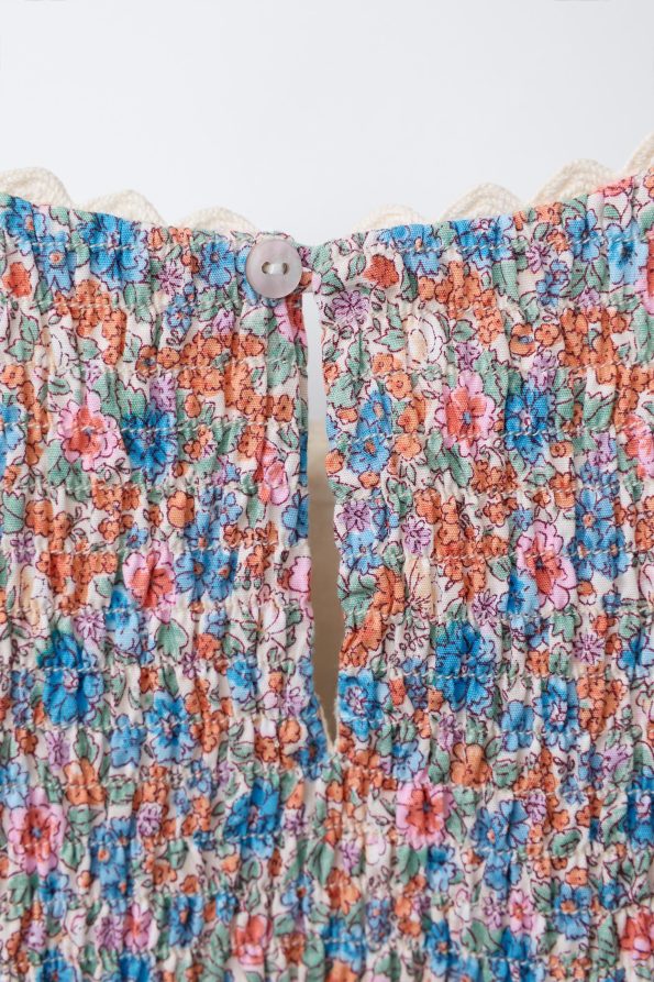 Floral Print Ruffled Dress