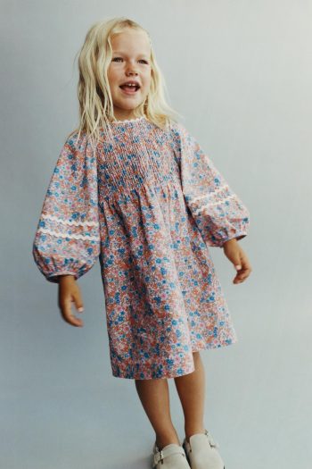 Floral Print Ruffled Dress