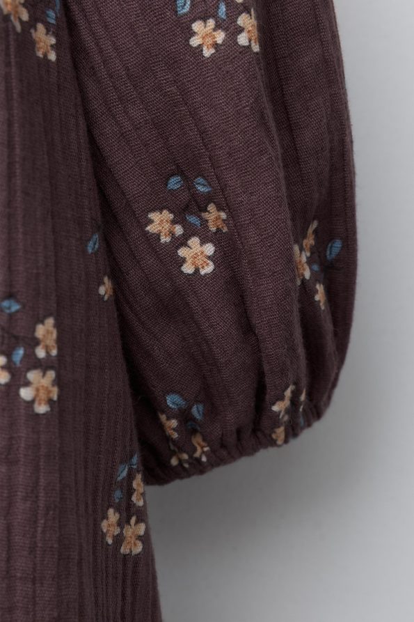 Embroidered Floral Long Sleeve Dress
