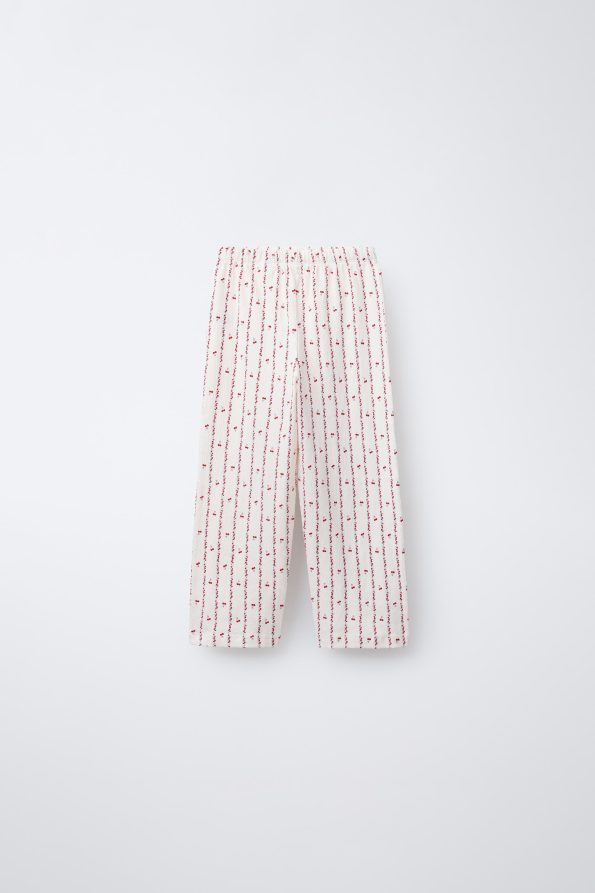 Cherry Pattern Pajama Set for Ages 2-6