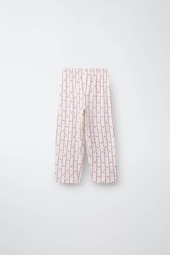 Cherry Pattern Pajama Set for Ages 2-6