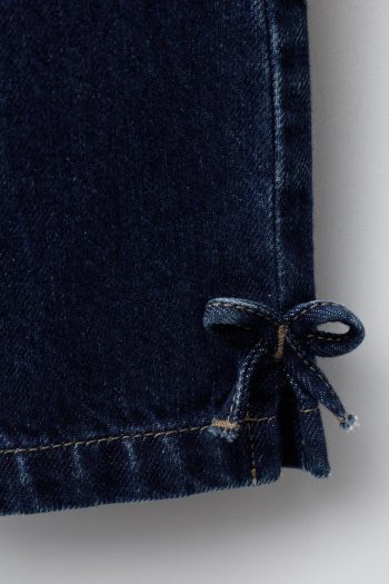 Denim Culottes with Bows
