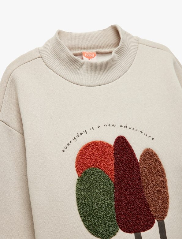 Baby Boy High Neck Sweatshirt