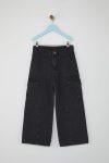 Trendyolmilla Kids Black Flare Denim Jeans for Girls
