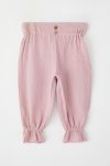 Trendyolmilla Kids Pink Cotton Basic Elastic Muslin Pants