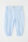 Trendyolmilla Kids Blue Cotton Basic Elastic Muslin Pants