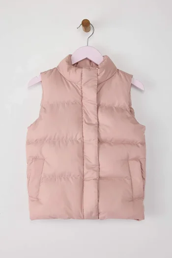 Trendyolmilla Kids Pink Girls' Regular Puffer Vest