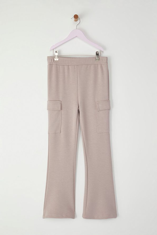 Trendyolmilla Kids Camel Flare Cargo Pants for Girls