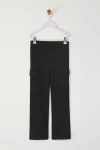 Trendyolmilla Kids Black Flare Cargo Pants for Girls