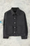Trendyolmilla Kids Stone Wash Denim Jacket for Boys