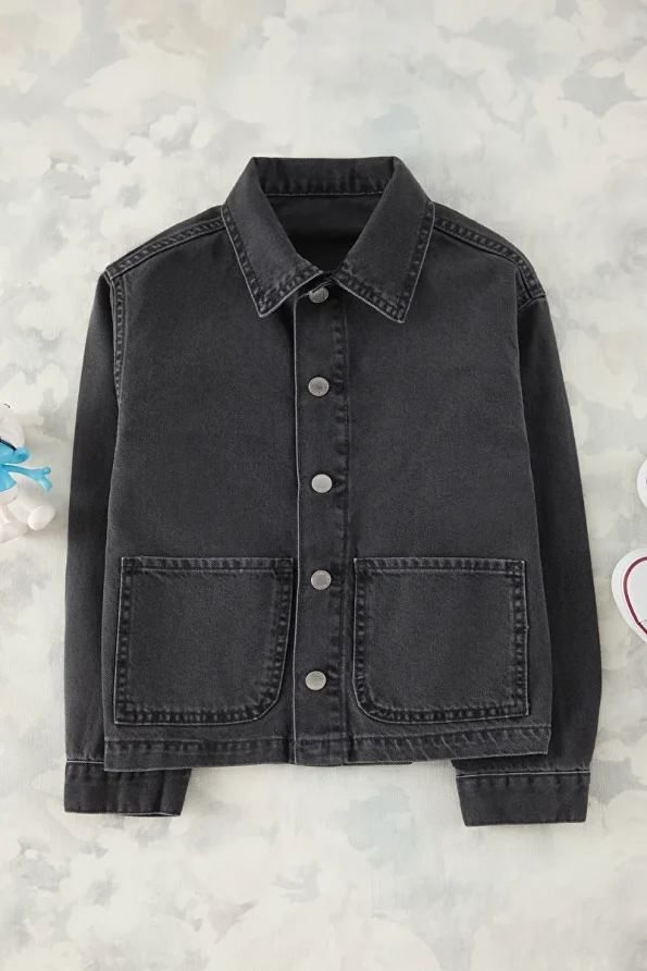 Trendyolmilla Kids Stone Wash Denim Jacket for Boys