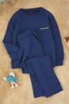 Trendyolmilla Kids Petrol Unisex Cotton Oversized Crew Neck Set