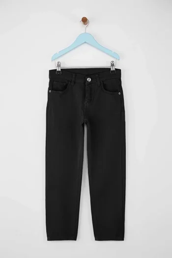 Trendyolmilla Kids Black Cotton Elastic Waist Pants