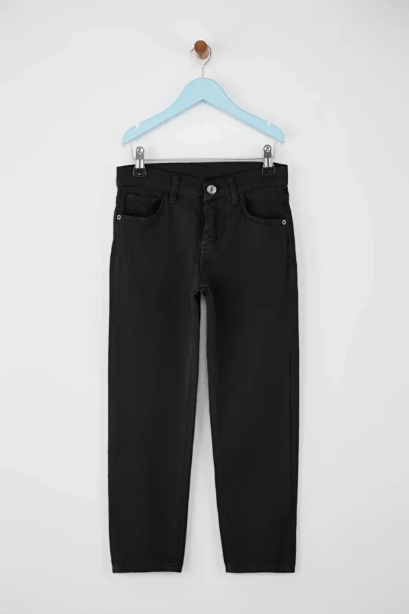 Trendyolmilla Kids Black Cotton Elastic Waist Pants