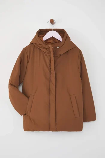 Trendyolmilla Kids Beige Hooded Jacket for Girls