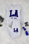 Trendyolmilla Kids Snow Melange Boys Cotton Slogan Printed Fleece Regular Knit Set