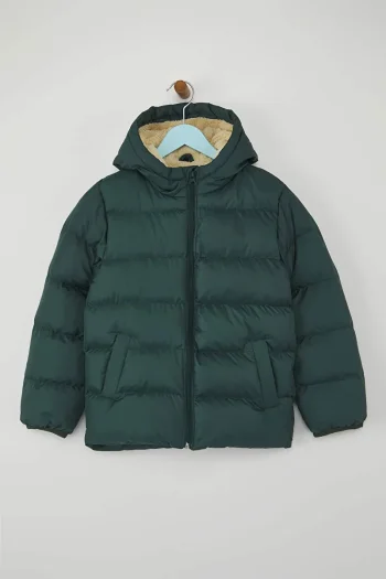 Trendyolmilla Kids Green Unisex Hooded Jacket