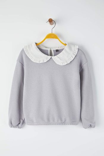 Trendyolmilla Kids Blue Plain Knit Sweatshirt