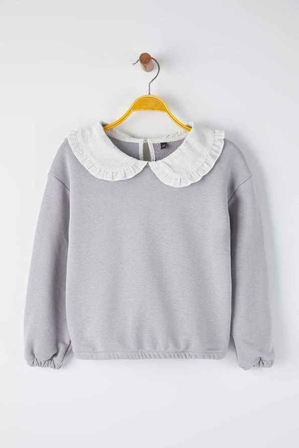 Trendyolmilla Kids Blue Plain Knit Sweatshirt
