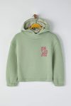 Trendyolmilla Kids Mint Printed Cotton Hoodie for Girls