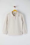 Trendyolmilla Kids Unisex Cotton Polo Neck Sweatshirt
