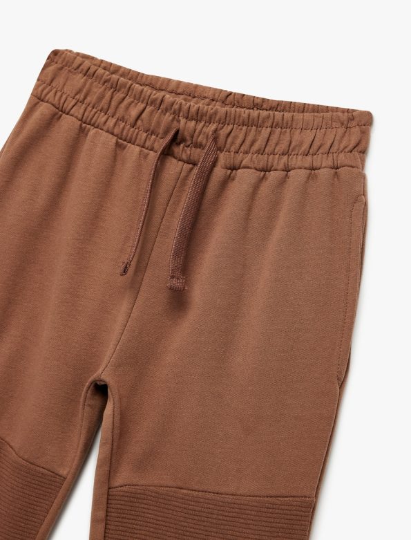 Baby Boy Cotton Fleece Jogger Pants with Pocket and Drawstring