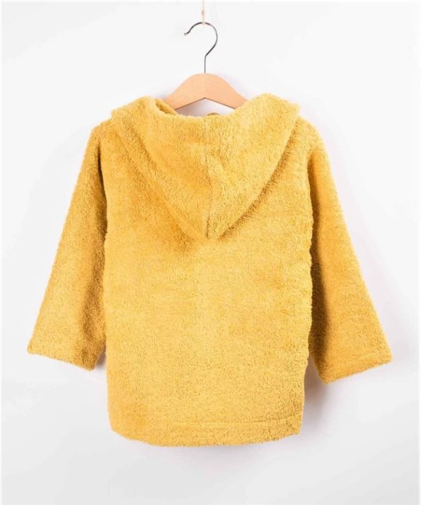 Kids Bathrobe 2-9 Years Mustard Yellow